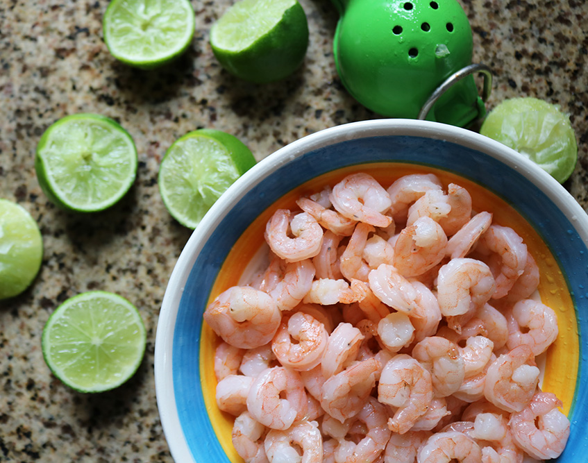 shrimp with lemon