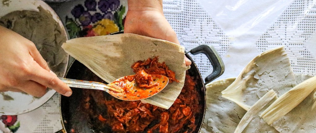 Sorta Healthy Blue Corn&nbsp;Tamales